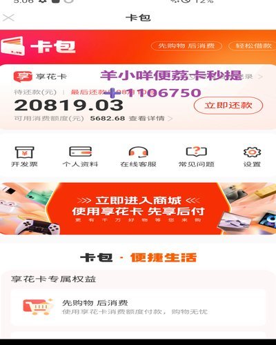羊小咩便荔卡套现技巧