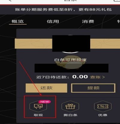 白条取现：可提现吗？