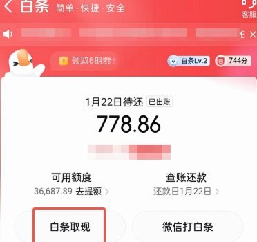 白条取现晚上几点到账
